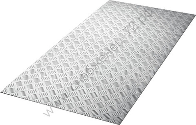 ЗУБР Квинтет 600х1200 х1.5 мм, Алюминиевый рифленый лист (53830)