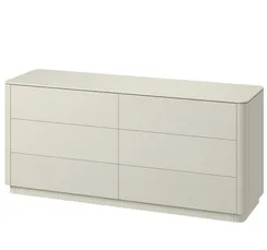 Комод Tammi 6 ящиков ширина 170 см (молочный)