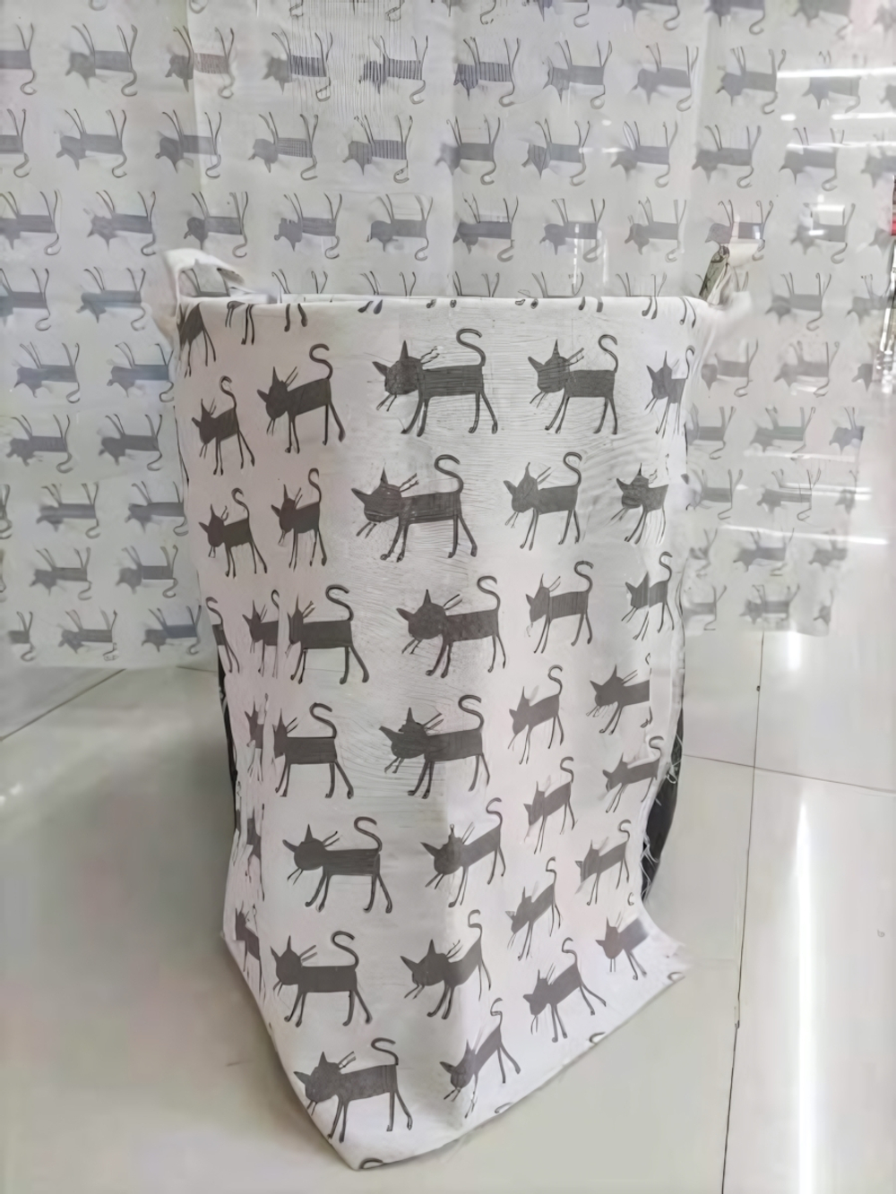 Корзина для хранения круглая Кошечки 45*35 см