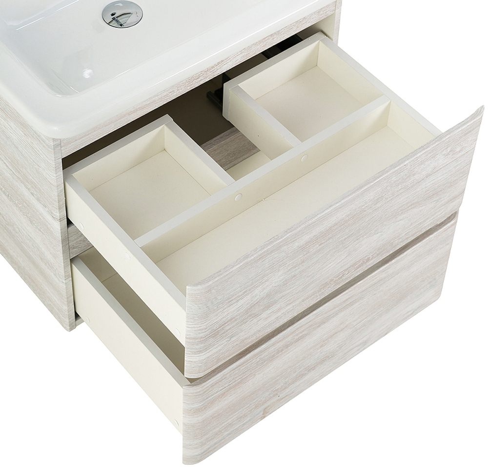 Тумба под раковину BelBagno 50 ALBANO-CER-500-2C-SO-RVB подвесная Rovere Vintage Bianco