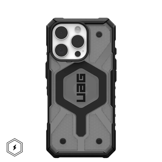 UAG Pathfinder Clear with MagSafe Series Case for Apple iPhone 16 Pro Ash/Black (Прозрачный)