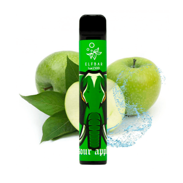 Купить Одноразовый Pod Elf Bar LUX 850mAh - Sour Apple (1500 puffs)