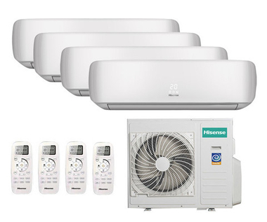 Мульти сплит-система Hisense на 4 комнаты (25+25+25+25 кв.м.) Premium Design