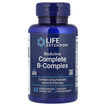 Life Extension, полный биоактивный комплекс витаминов группы B, 60 вегетарианских капсул