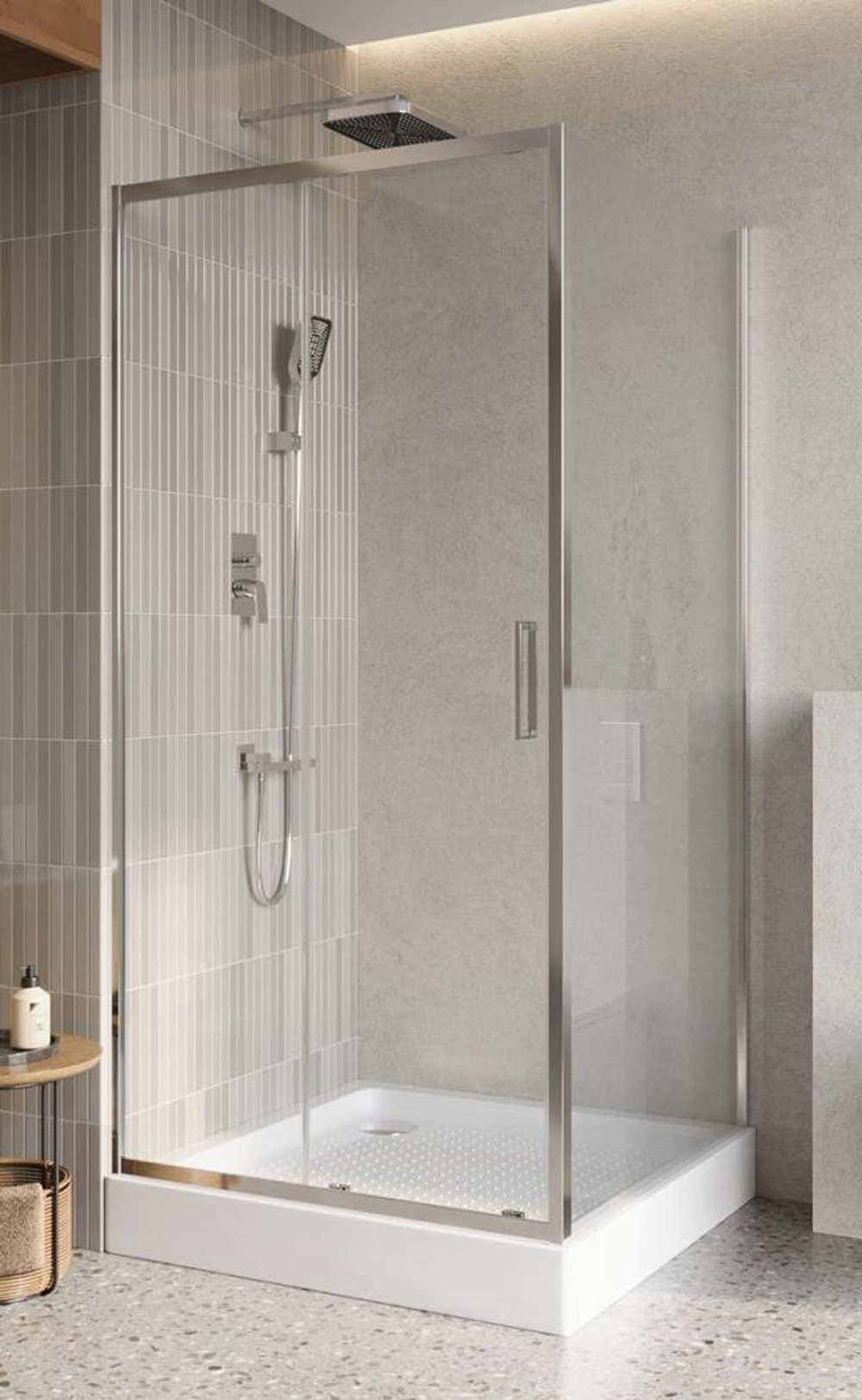 Душевой уголок BelBagno LUCE-A-1-100/100-C-Cr