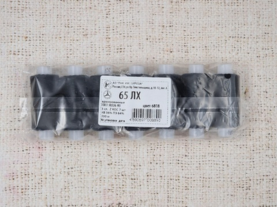 Нитки армированные 65 лх 200 м, чёрный