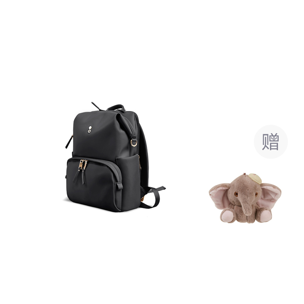 ECHOLAC Fabric Backpack Women"s Gray/Pink/Black/Orange/Lake Green