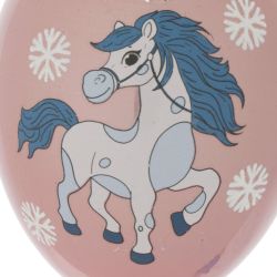 GAEM Украшение новогоднее "Воздушный шарик с лошадкой", L7 W7 H11 см