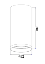 Накладной светильник Maytoni Focus S C052CL-01B