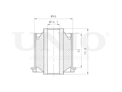 Сайлентблок переднего верхнего рычага UNIO RMP-20193