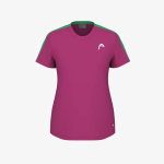 Одежда для тенниса Женская, Футболка HEAD TIE BREAK T SHIRT .