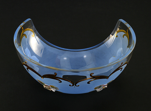 Смальта голубая золото №0134