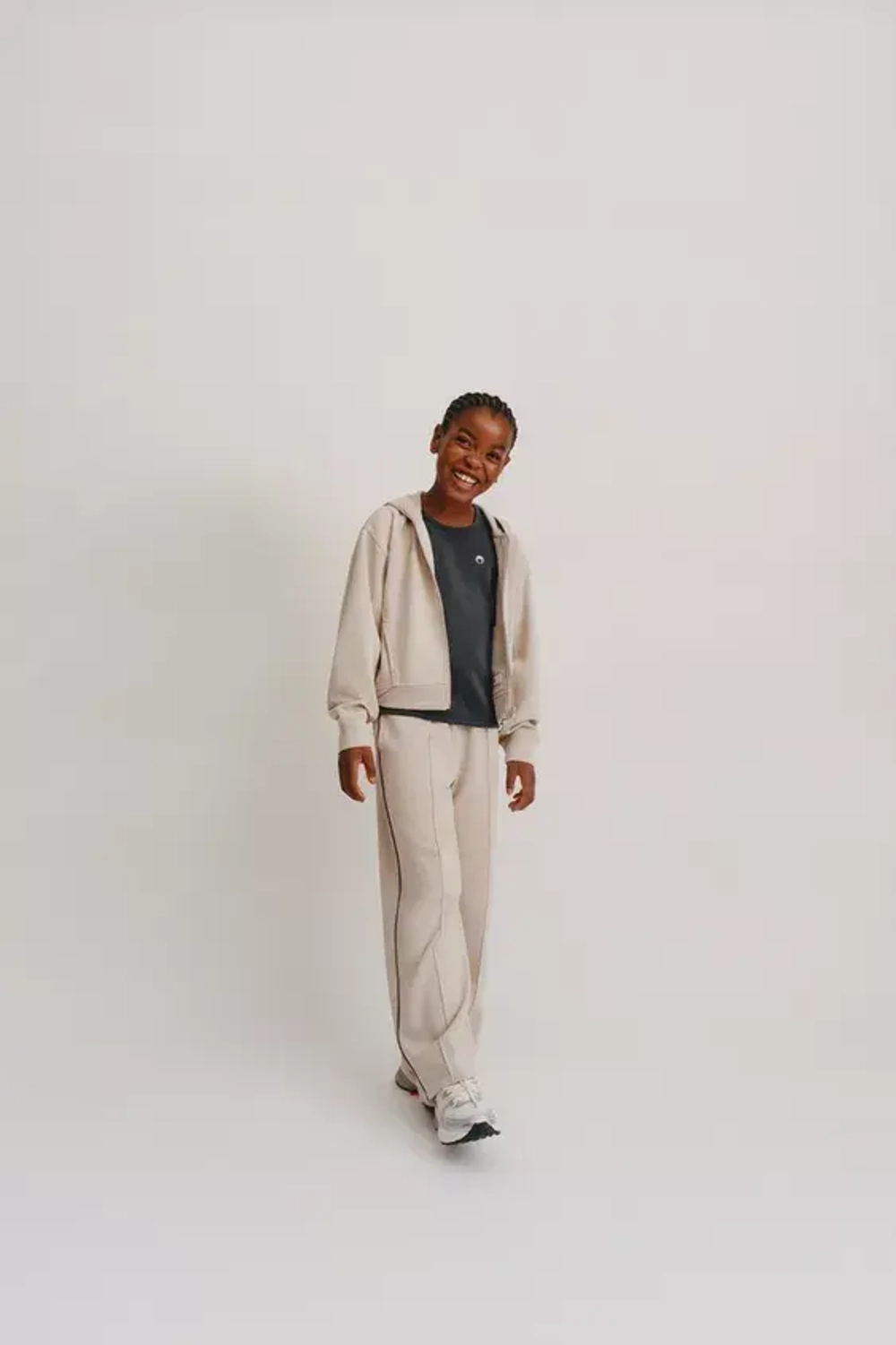 ZARA ХУДИ ИЗ СМЕСОВОГО МОДАЛА, ПЕСОЧНЫЙ