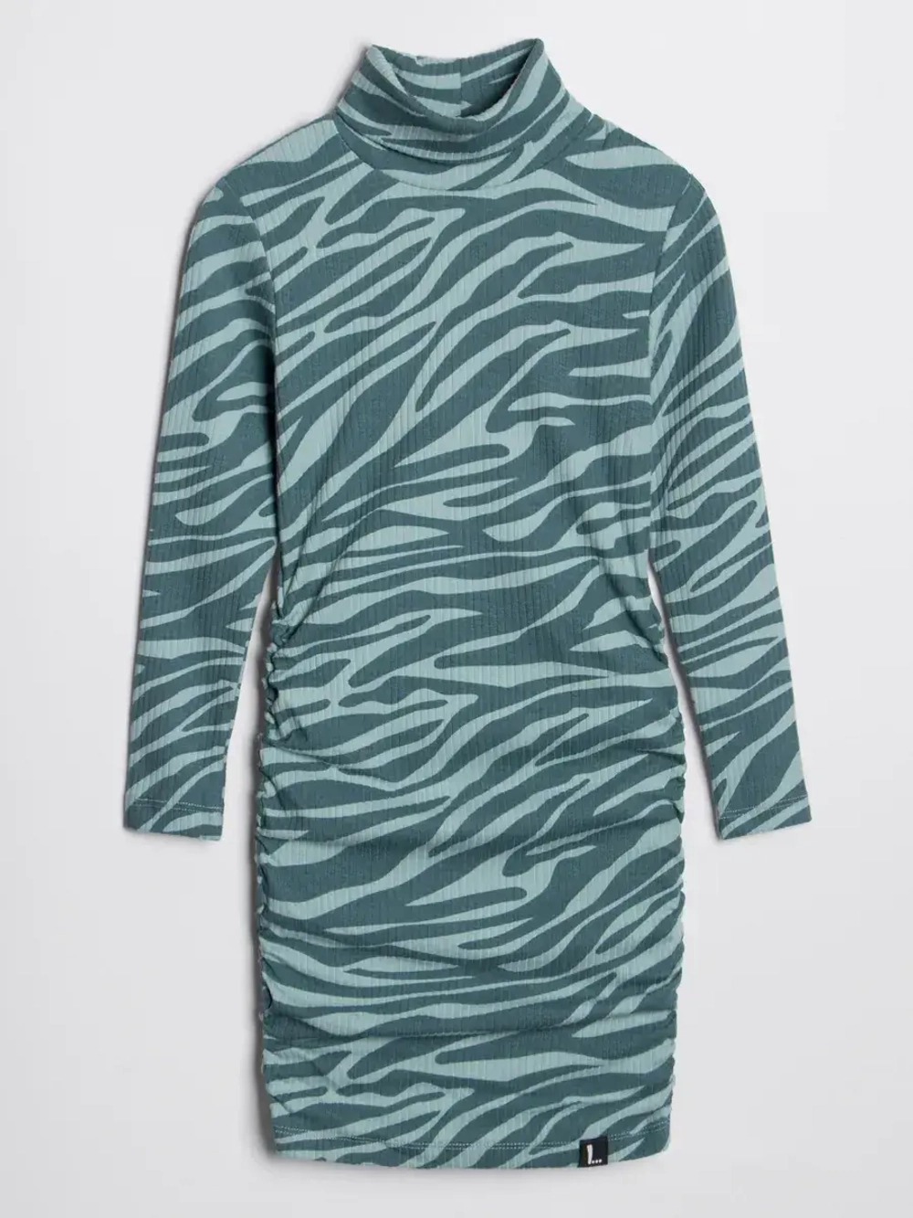 Платье-лапша в рубчик для девочки облегающее на осень