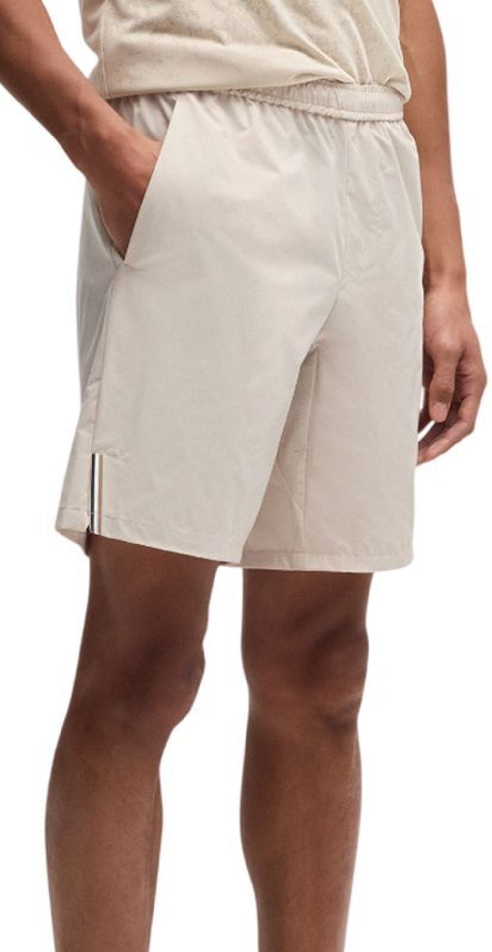 Мужские теннисные шорты BOSS Technical Tennis 9" - Бежевый