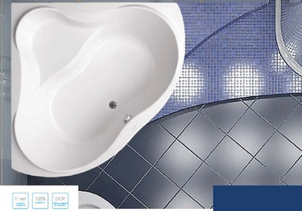 Акриловая ванна VAGNERPLAST IRIS 143x143