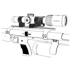 Консольные кольца Vector Optics 30 мм (с регулировкой высоты) на планку типа "ласточкин хвост" (XASR-3065) - установка на ...