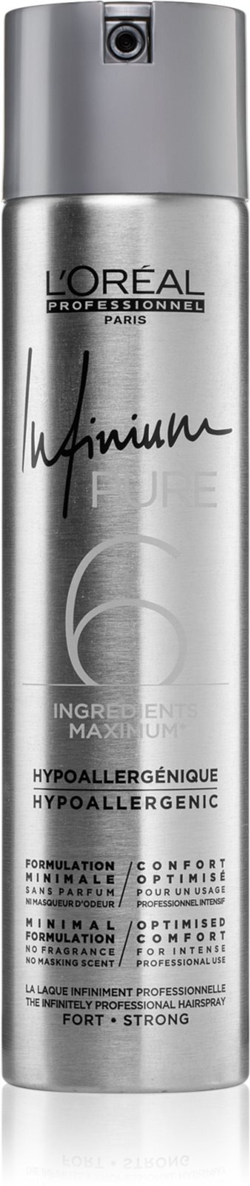 L’Oréal Professionnel Infinium Pure - Гипоаллергенный лак для волос с сильной фиксацией. /  bezzapachowy 300  ml  / GTIN 3474636476602