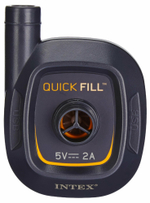 Насос электрический USB 5V, Intex Mini Quick-Fill 66635, насадки в комплекте.
