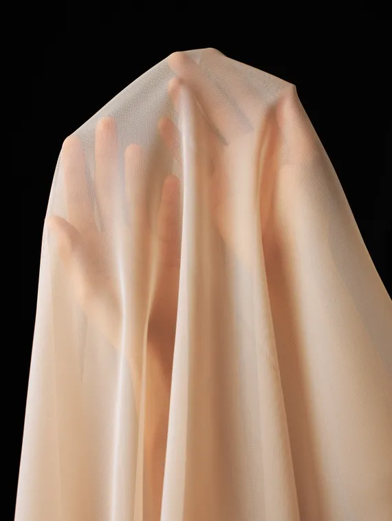 Сетка эластичная Lauma, арт. 556, серебристый пион 168