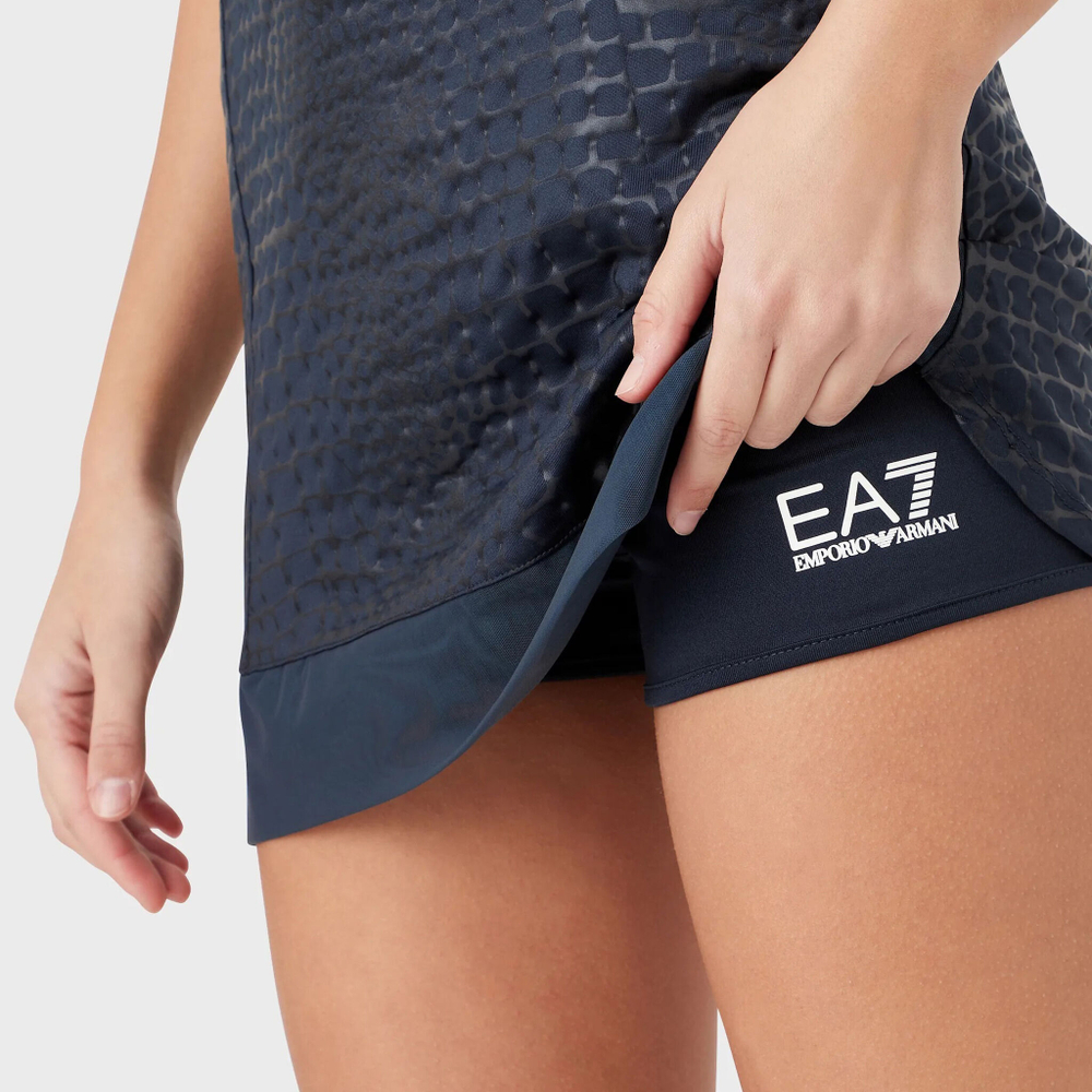 Женская теннисное платье EA7 Dress Women - Dark Blue