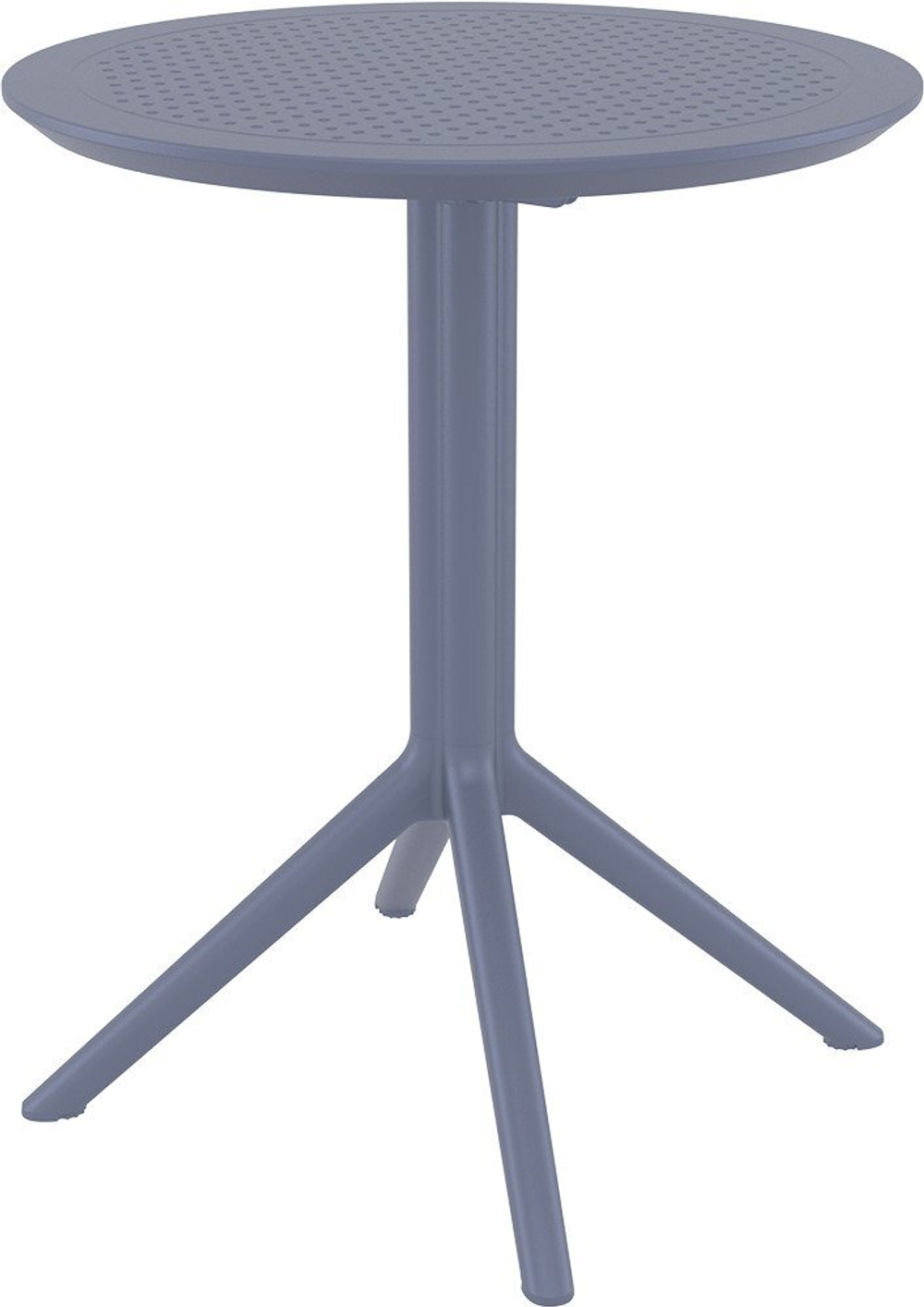 Стол пластиковый складной Siesta Contract Sky Folding Table Ø60, темно-серый