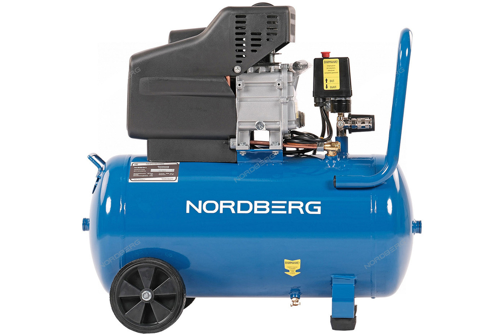NORDBERG (NCE50/241) Компрессор поршневой 220 В, ресивер 50 л, 240 л/мин