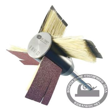 Шлифовальная насадка радиальная De-Tero Rmicro, 35/D23, 4 сегм., шпинд. D8мм