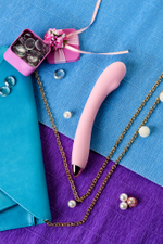 Вибромассажер Eromantica Kristen розовый 22,5 см