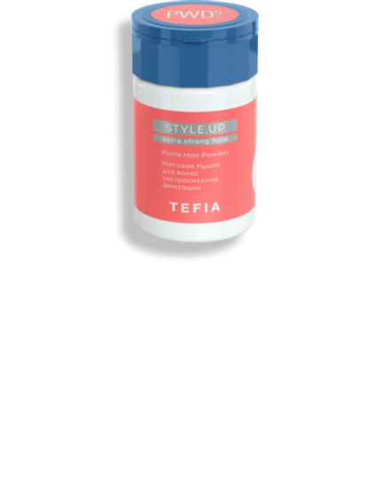 Tefia Style.Up Matte Hair Powder - Матовая пудра для волос экстрасильной фиксации, 8г