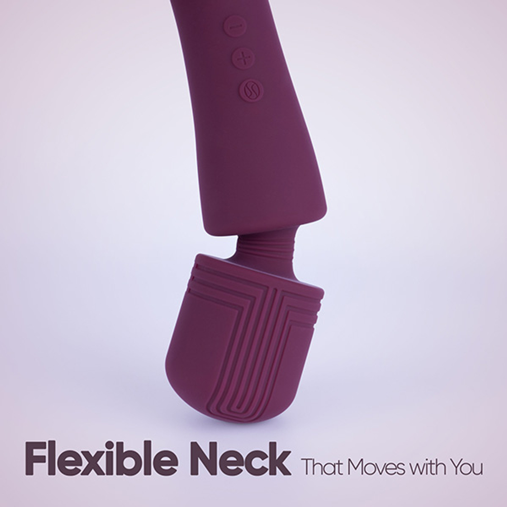 Фиолетовый мини вибратор-вонд 20,3см Selove Pulse Mini Wand Powerful with Deep Rumbly Vibrations Purple