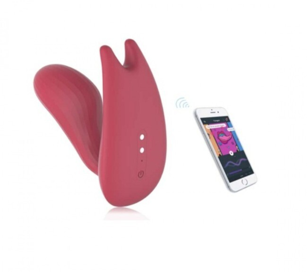 Клиторально-вагинальный стимулятор Magic Motion Umi (10 режимов) синхронизируется со смартфоном (Цвет: красный)