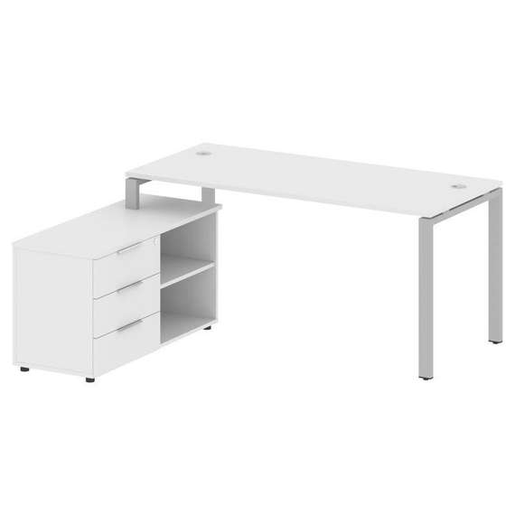 Метал Систем Рабочая станция с тумбой на П-образном м/к БП.РС-СТС-2.4 (L)