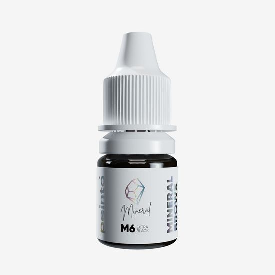 PEINTO - Пигмент для бровей M6 Extra Black (MINERAL by Пеинто)