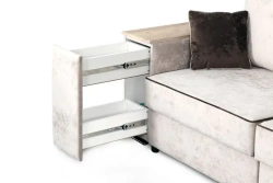 Угловой диван-кровать "Бостон" с функциональными подлокотниками СТАНДАРТ независимый пружинный блок (универсальный угол)