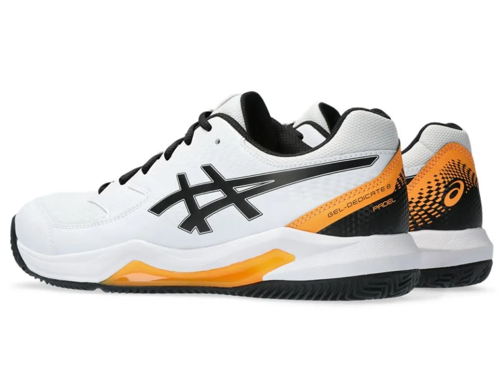 Мужские кросовки для Padel Asics Gel-Dedicate 8 Padel - white/orange pop