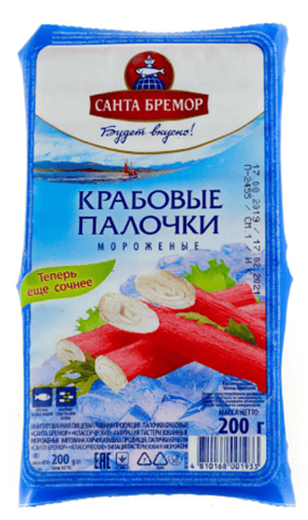 Крабовые палочки Бремор 200 г