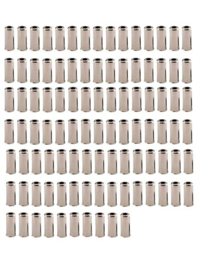 Наконечники оплетки троса тормоза, латунь, 5x10мм (100 штук)