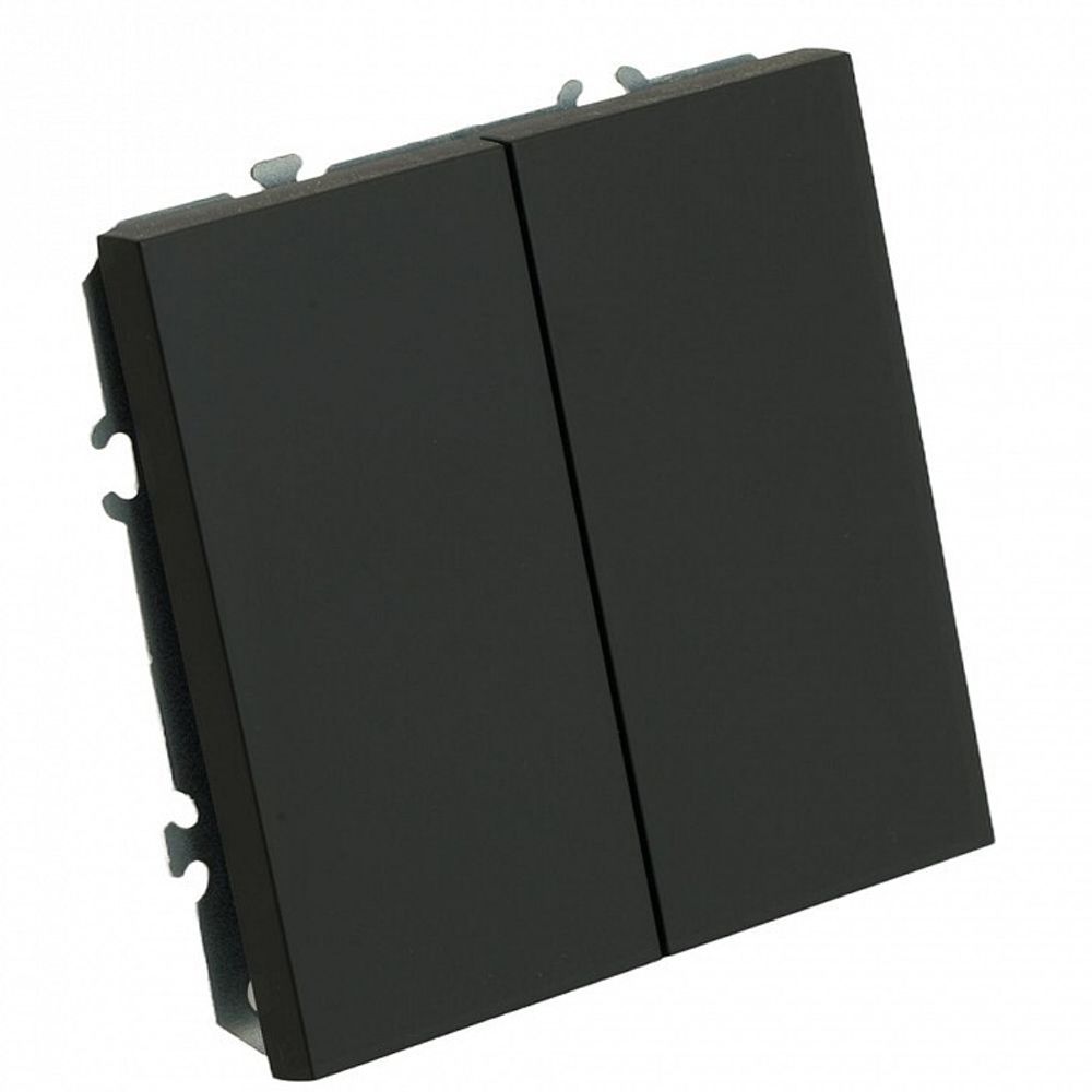 Переключатель перекрестный двухклавишный без рамки Stekker Эмили 50167