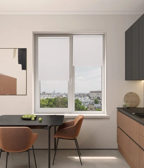 Рулонные шторы Мона Жемчужный