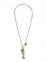 Колье "Heart coin pearl" Bicolor