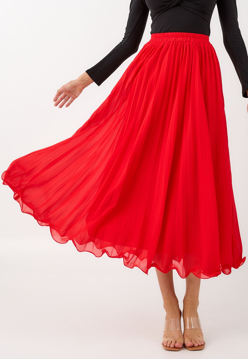 Юбка плиссе макси 90