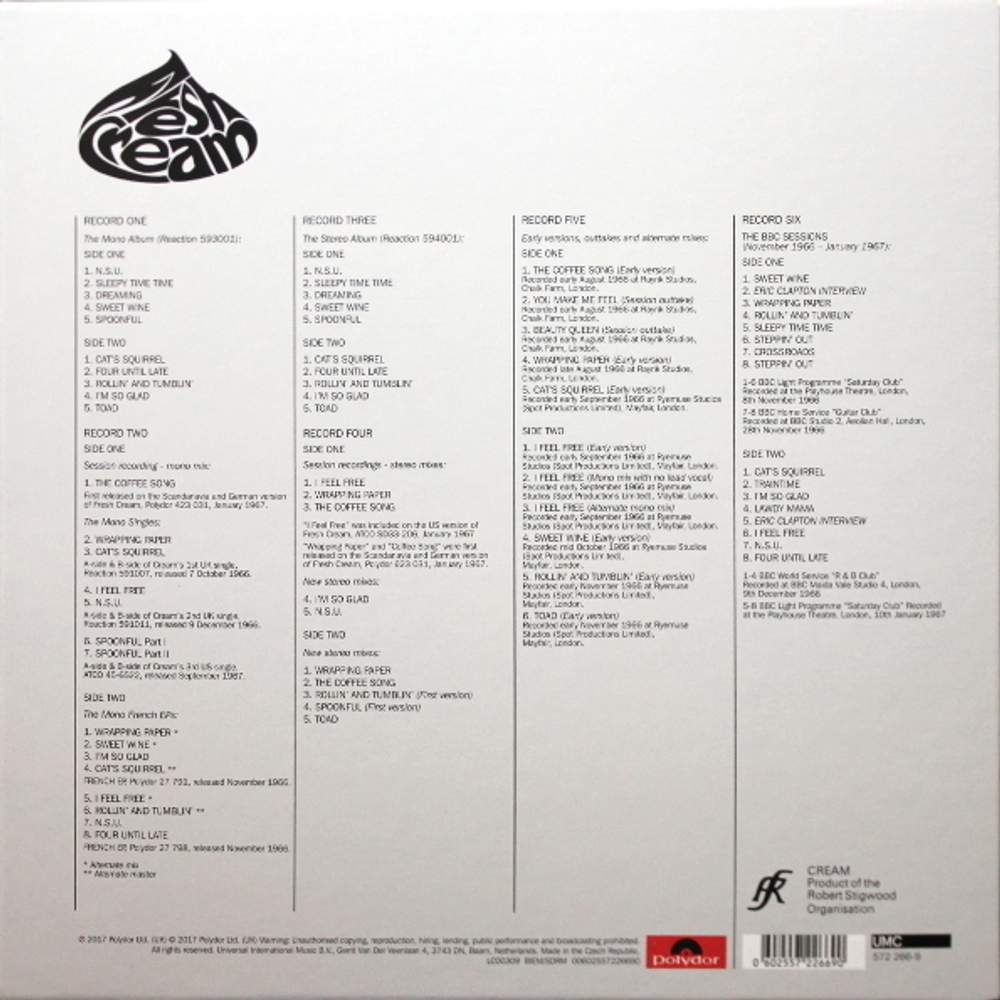 Cream / Fresh Cream (Deluxe Edition) (6LP)