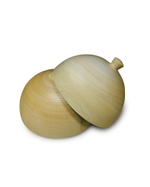 Шар 70мм елочный пустотелый, деревянная заготовка, набор 2шт