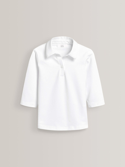 Поло школьное для девочки Next 563-272, 2 шт., Белый