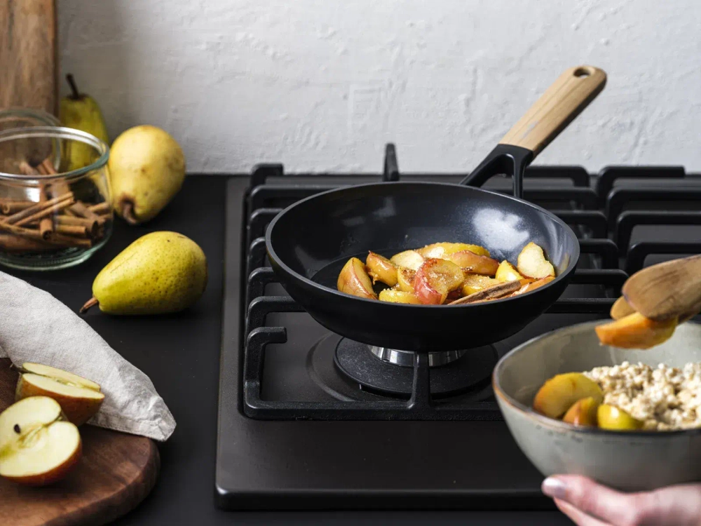 GreenPan Сковорода Eco Smartshape 28см светлое дерево