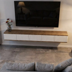 Подвесная тумба под телевизор ROYAL 5038 эко (Дуб Веллингтон)