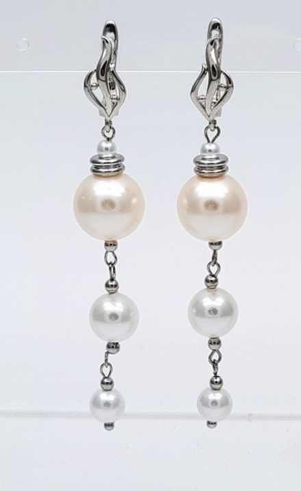 91001112 Серьги SELENA PEARLS