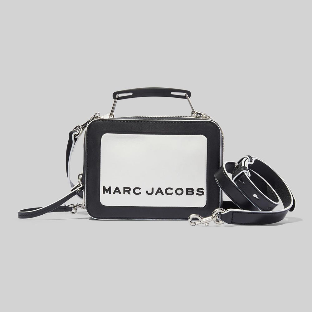 СУМКА MARC JACOBS THE COLORBLOCKED MINI BOX White Black