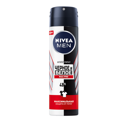 Антиперспирант Nivea men черное и белое 150 мл